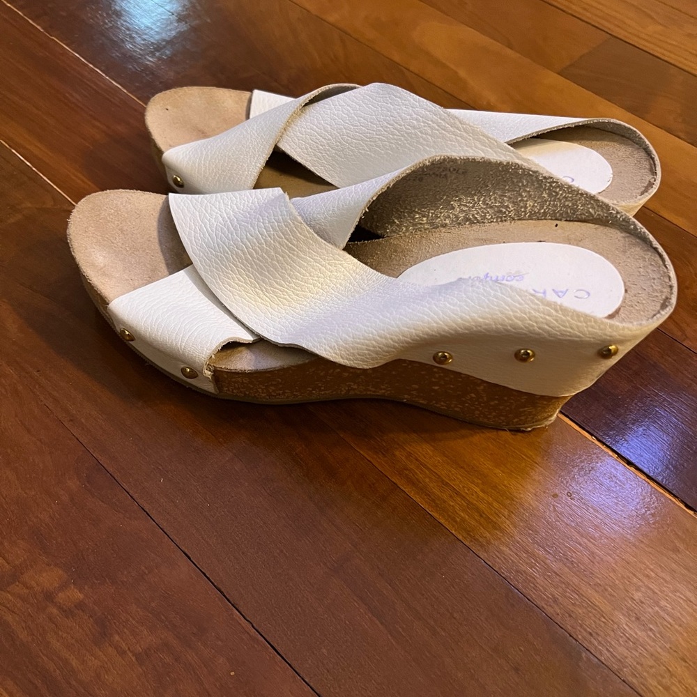 White sandels.   Make an offer